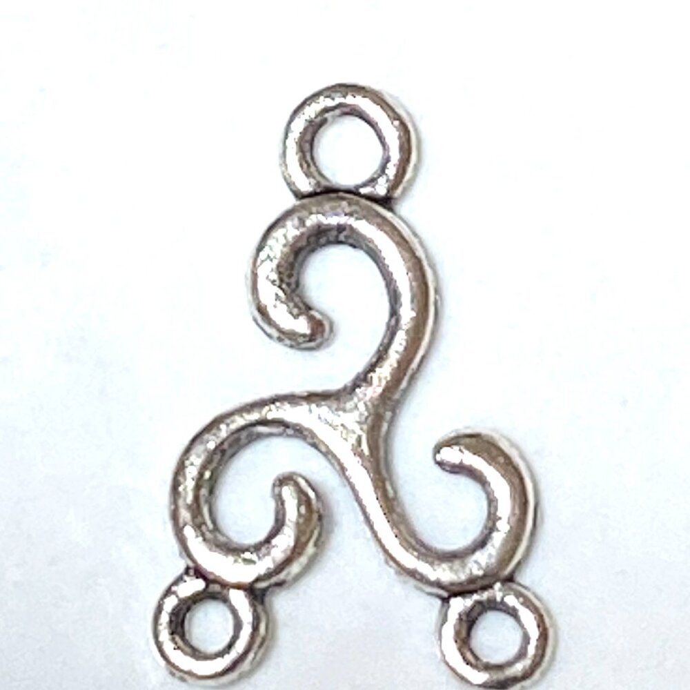 3/10$, 3 Holes Silver Color Connector for Jewelry Making, DIY Projects